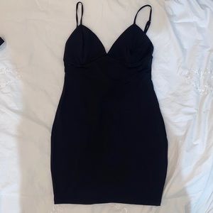 Black mini dress